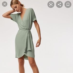 Babaton mini wrap dress
